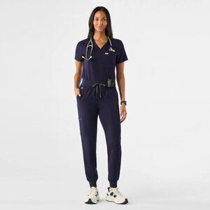 FIGS Zamora scrub pants, navy, small tall